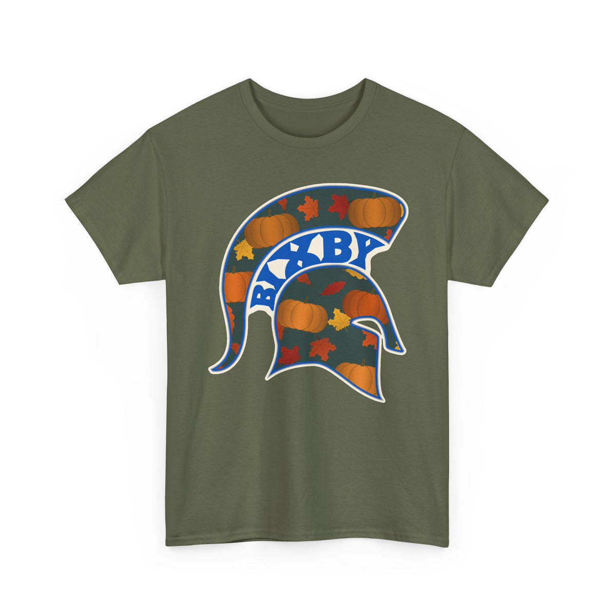 Bixby Spartans Pumpkin Patch Helmet Tee – Fall Game Day Shirt