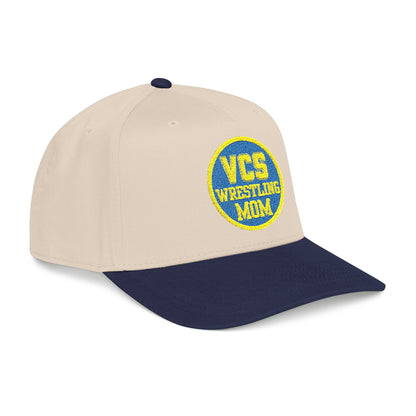 Wrestling Mom Baseball Cap – "VCS Wrestling Mom" Embroidered Mid-Profile Hat