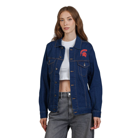 Spartan Red Logo Premium Class Denim Jacket