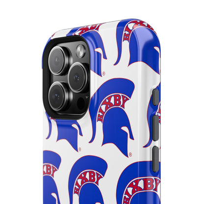 Bixby Spartan Blue Logo Impact Resistant iPhone Case