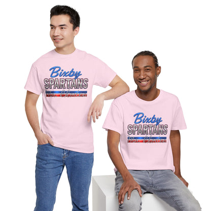 Personalized Bixby Spartans Metallic Gildan Tee
