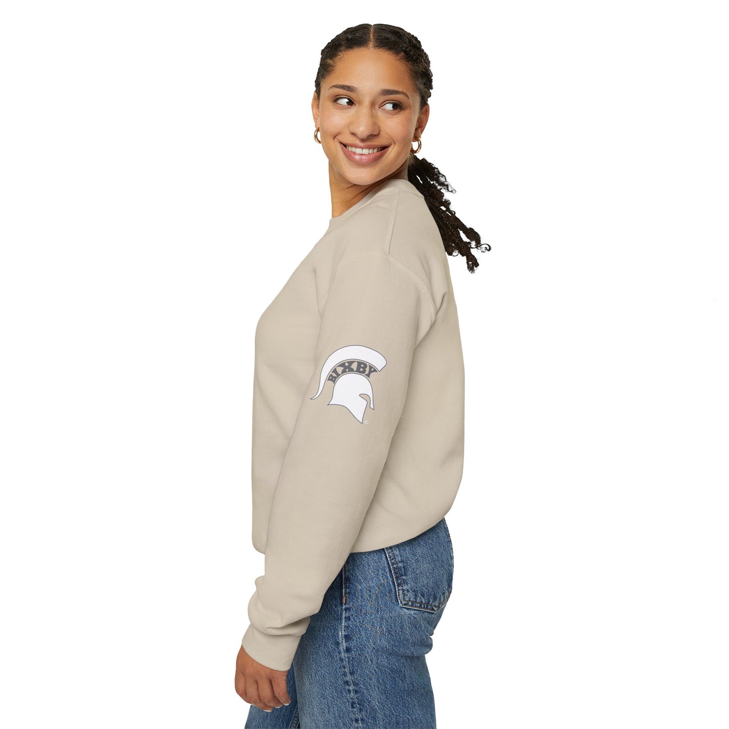 Vintage "B" Sweatshirt with Spartan Sleeve Logo