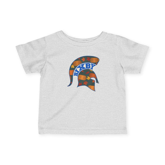 Bixby Spartans Pumpkin Patch Helmet Infant Tee – Baby Fall Pumpkin Shirt