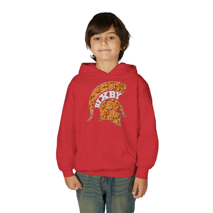 Bixby Spartan Gingerbread Helmet Youth Gildan Hoodie