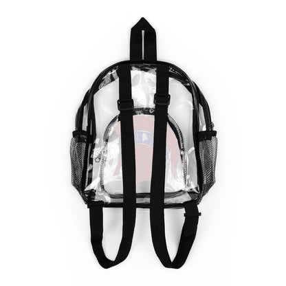 Spartan Red Logo Clear Event Backpack