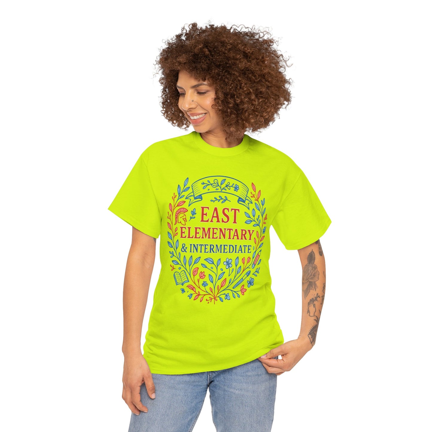 Ornate East Elementary and Intermediate Spartan Gildan Tee