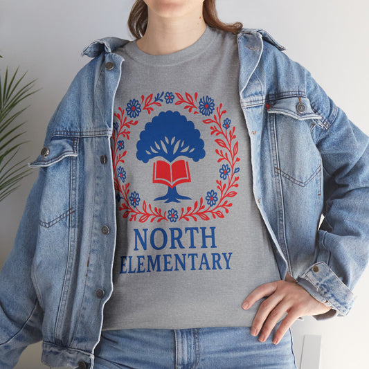 Floral North Elementary Spartan Gildan Tee