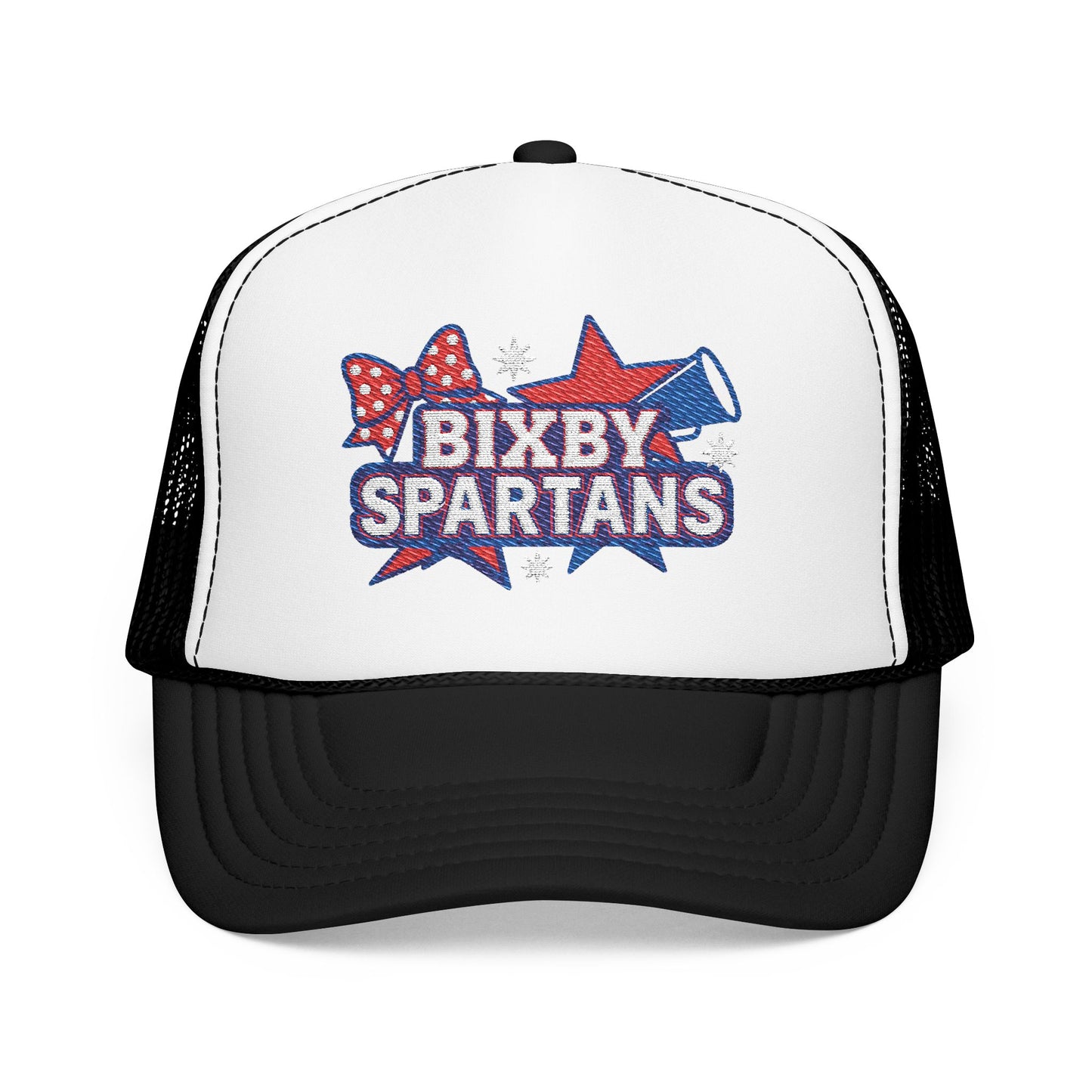 Bixby Spartans Cheer Embroidered Foam Trucker Hat