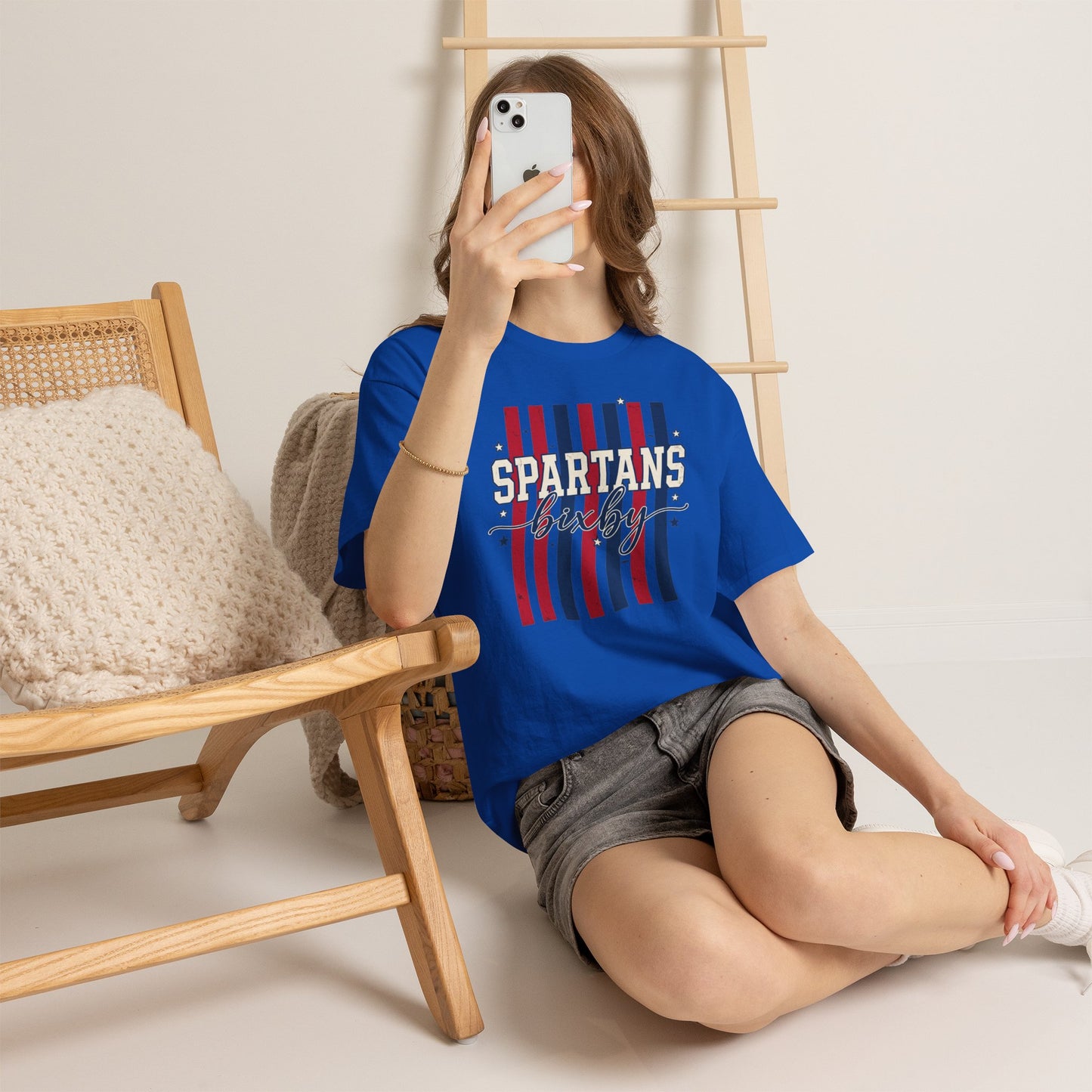 Bixby Spartan Patriotic Gildan Tee