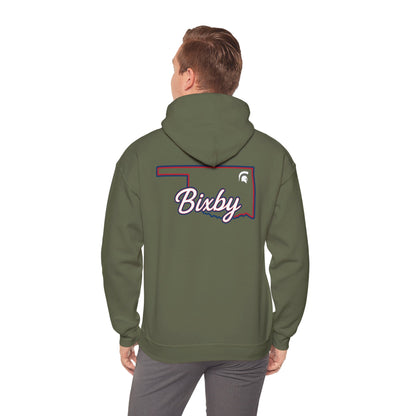 Bixby Spartans OK White Spartan Logo Hoodie