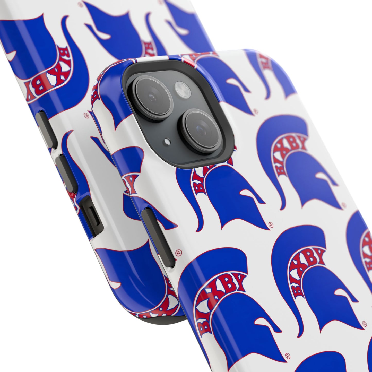 Bixby Spartan Blue Logo Impact Resistant iPhone Case