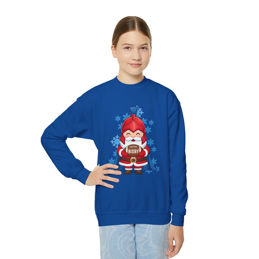 Spartan Football Santa Youth Gildan Sweatshirt