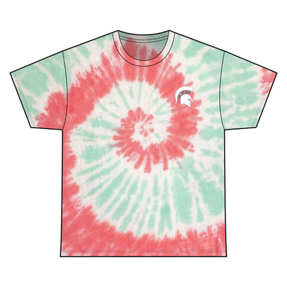 Bixby Spartan Small White Logo Tie-Dye Gildan Tee