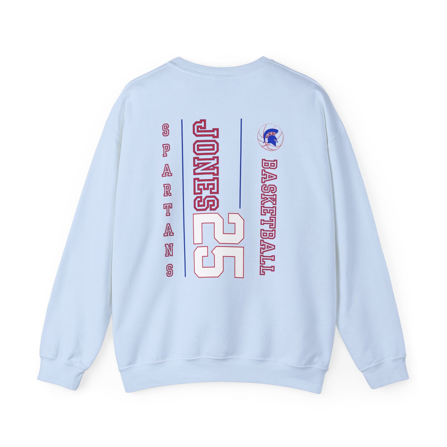 Personalized Boys Bixby Spartan Basketball Crewneck Sweatshirt
