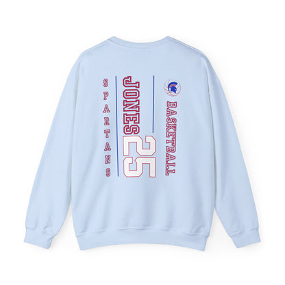 Personalized Boys Bixby Spartan Basketball Crewneck Sweatshirt