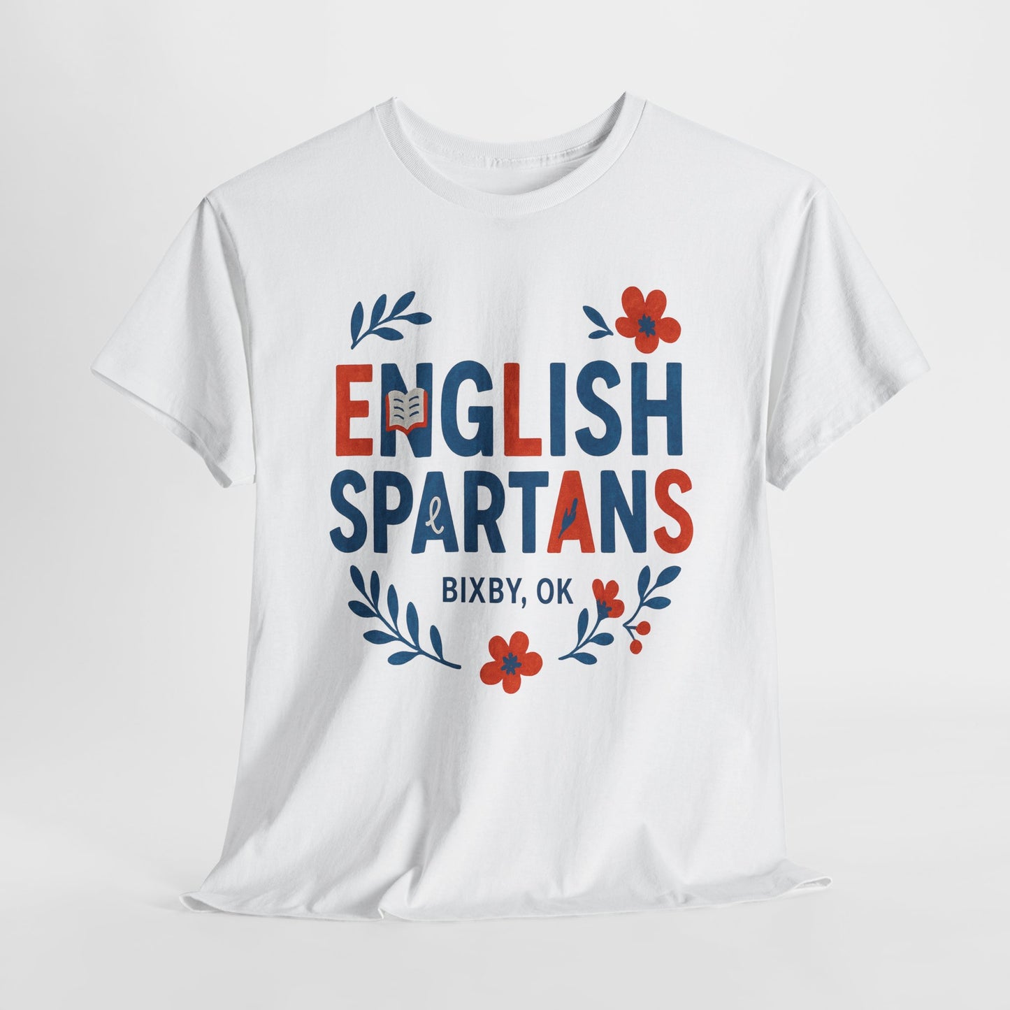English Floral Spartan Gildan Tee