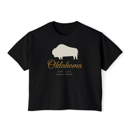 Oklahoma Bison Boxy Comfort Colors Tee