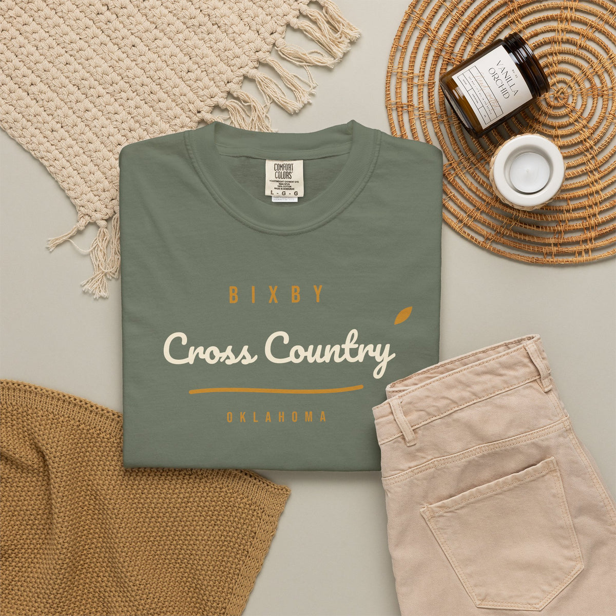 Bixby Cross Country Script Tee