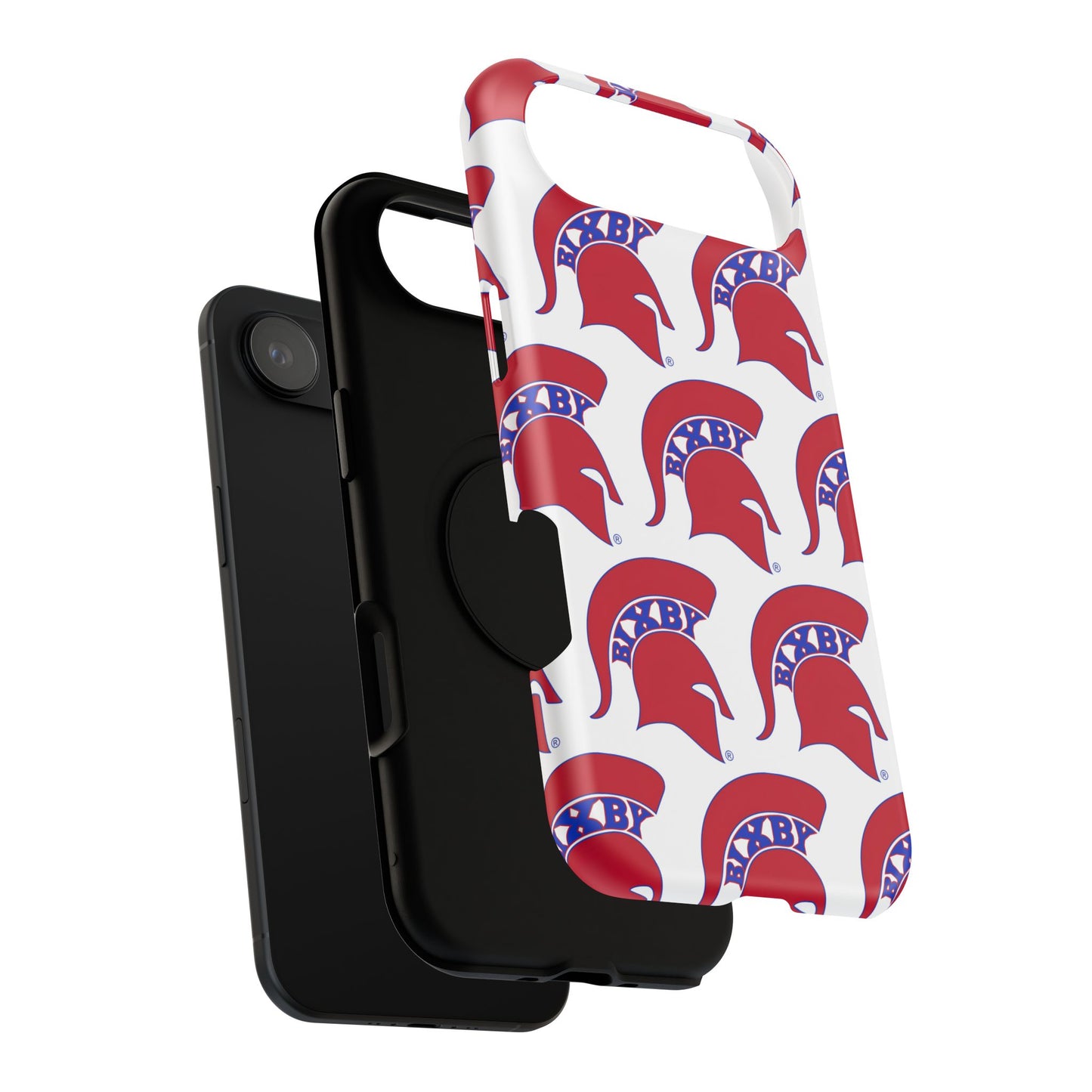 Bixby Spartan Red Logo Impact Resistant iPhone Case