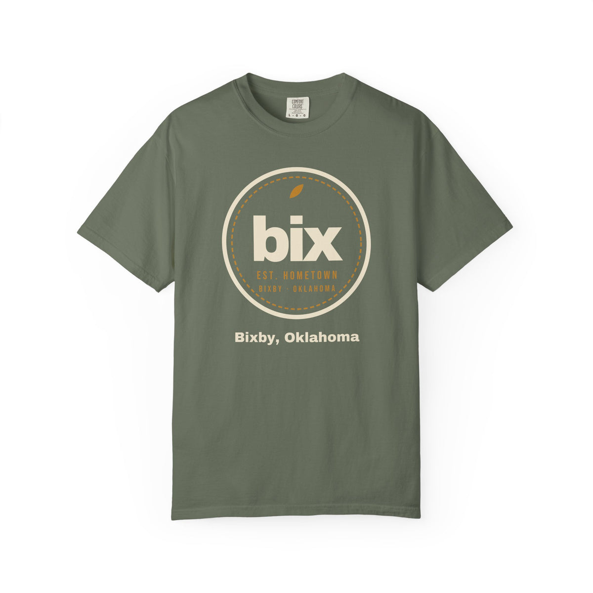 bix Stamp Bixby, Oklahoma Comfort Colors Tee