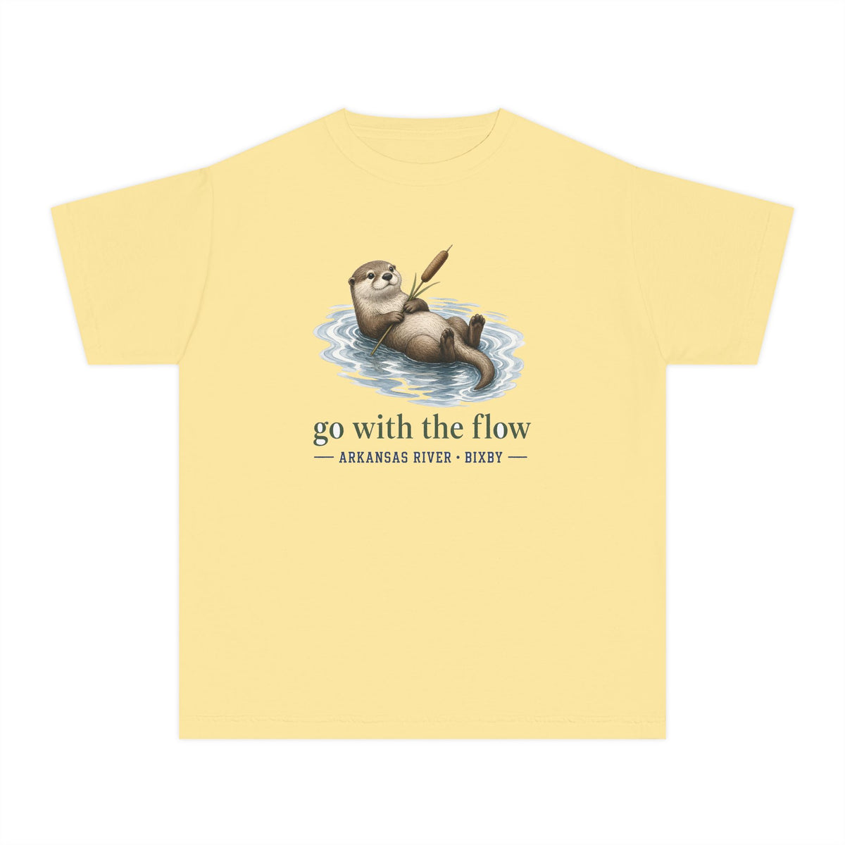 Go With the Flow Otter Youth Tee