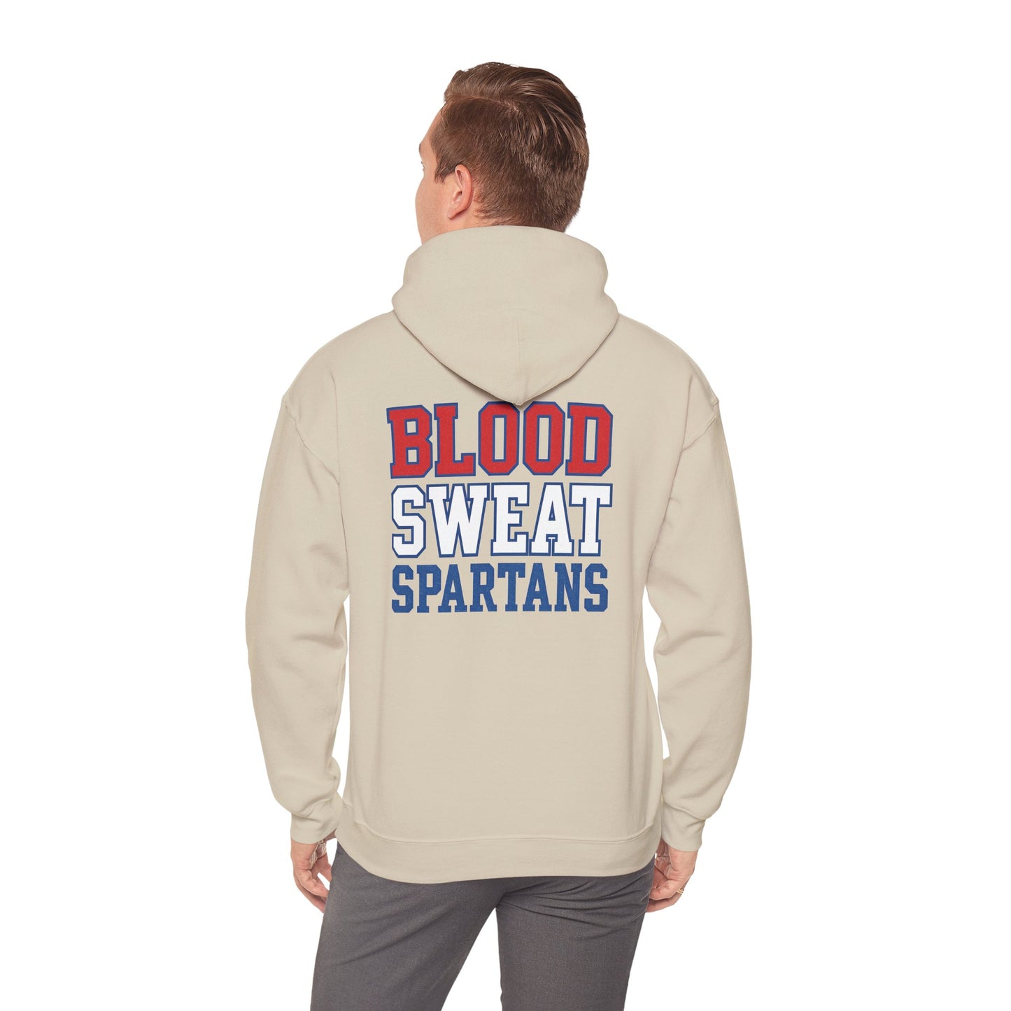 Blood Sweat Spartan Wrestling Gildan Hoodie