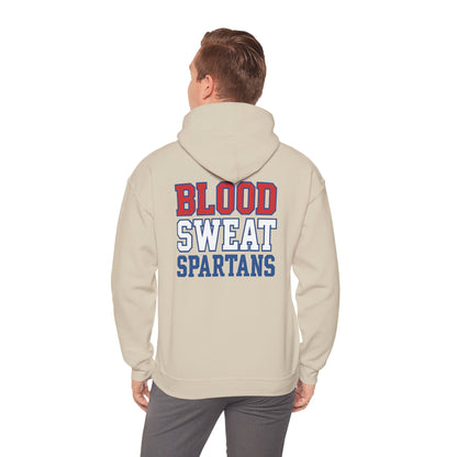 Blood Sweat Spartan Wrestling Gildan Hoodie