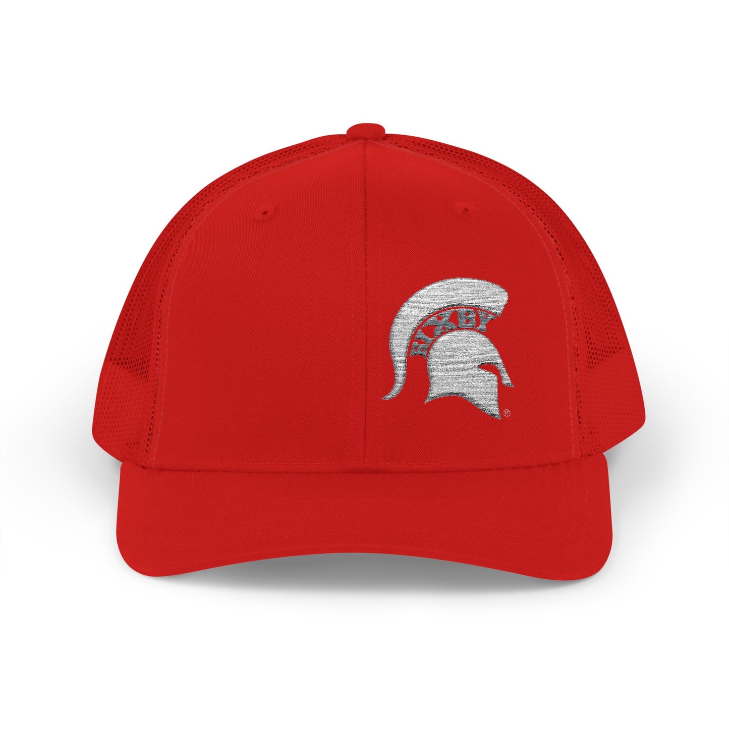 Spartan Helmet Trucker Cap Embroidered Snapback