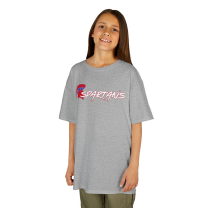 Spartans Red Logo Youth Gildan Tee