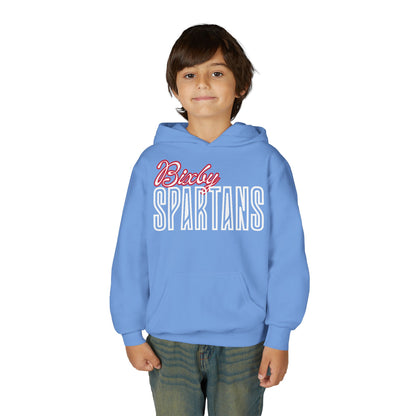 Bixby Spartans Cursive Gildan Hoodie