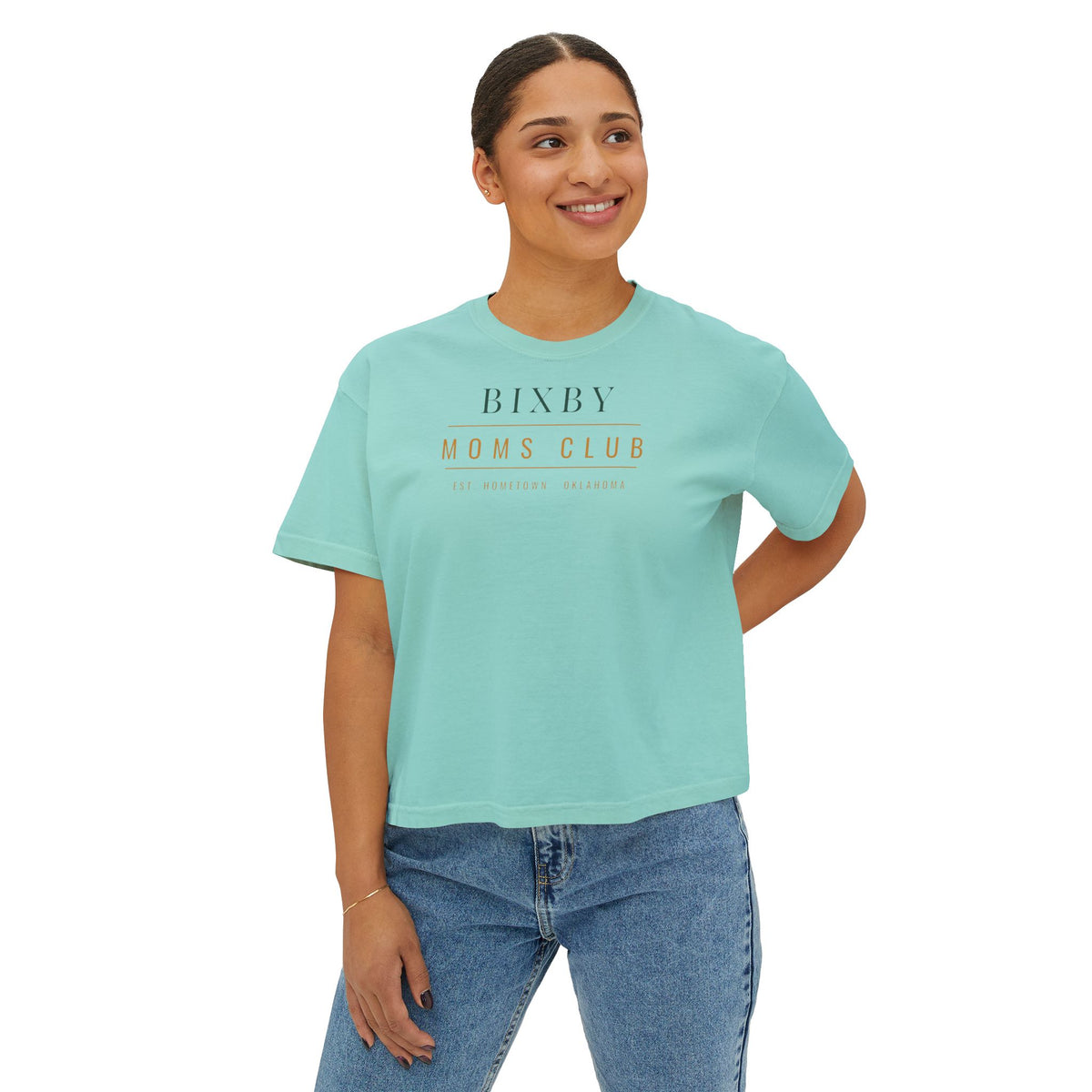 Bixby Moms Club Boxy Comfort Colors Tee
