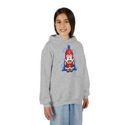 Spartan Football Santa Youth Gildan Hoodie