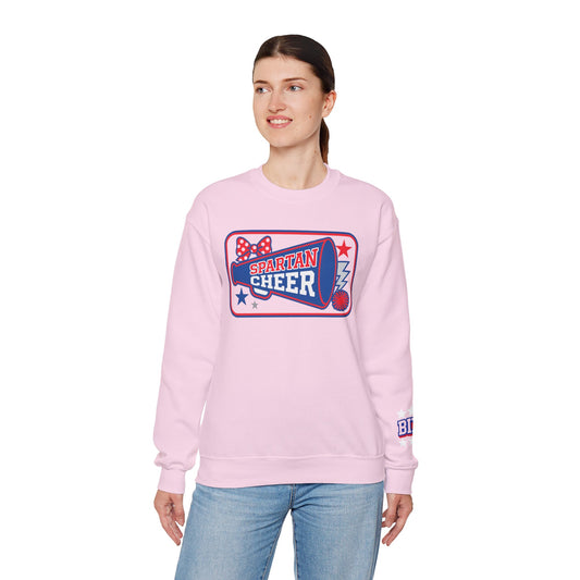 Bixby Cheer With Sleeve Print Gildan Sweatshirt