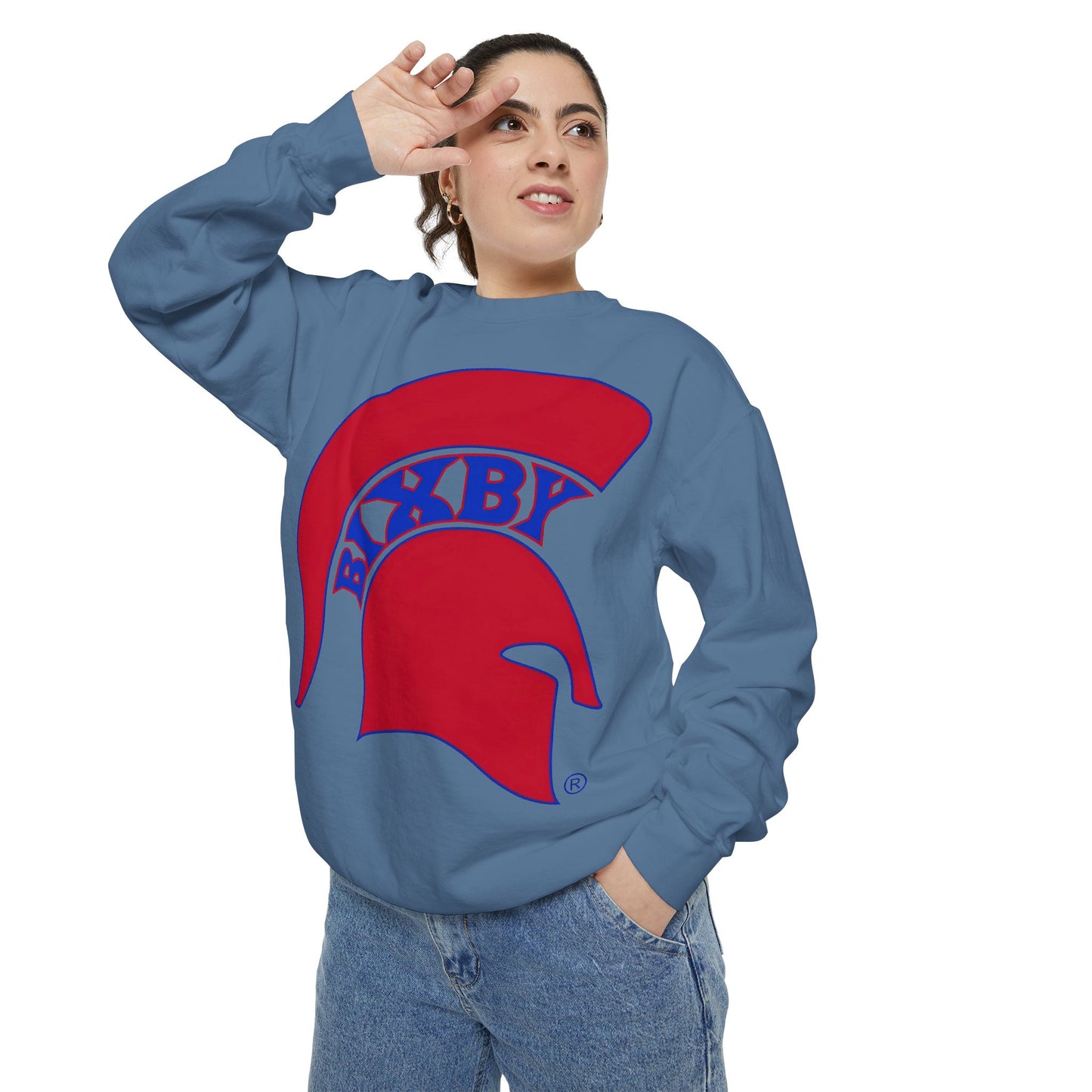 Bixby Spartan White Logo Sweatshirt
