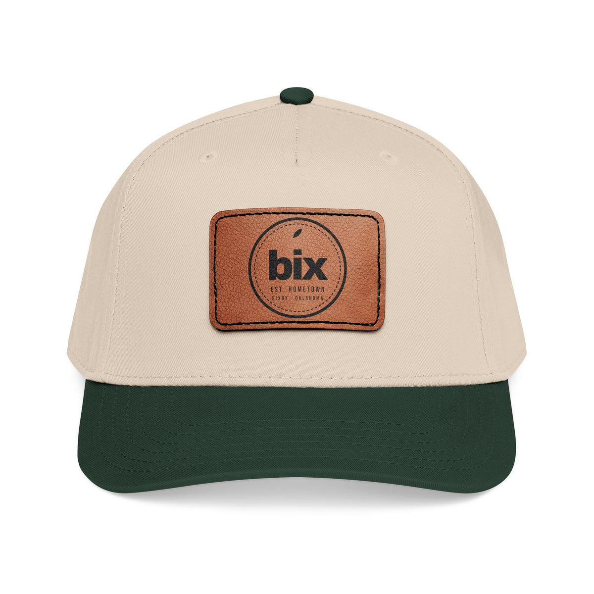 bix Stamp Leather Patch Mid-Profile Cap
