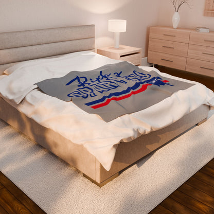 Bixby Spartans Velveteen Plush Blanket
