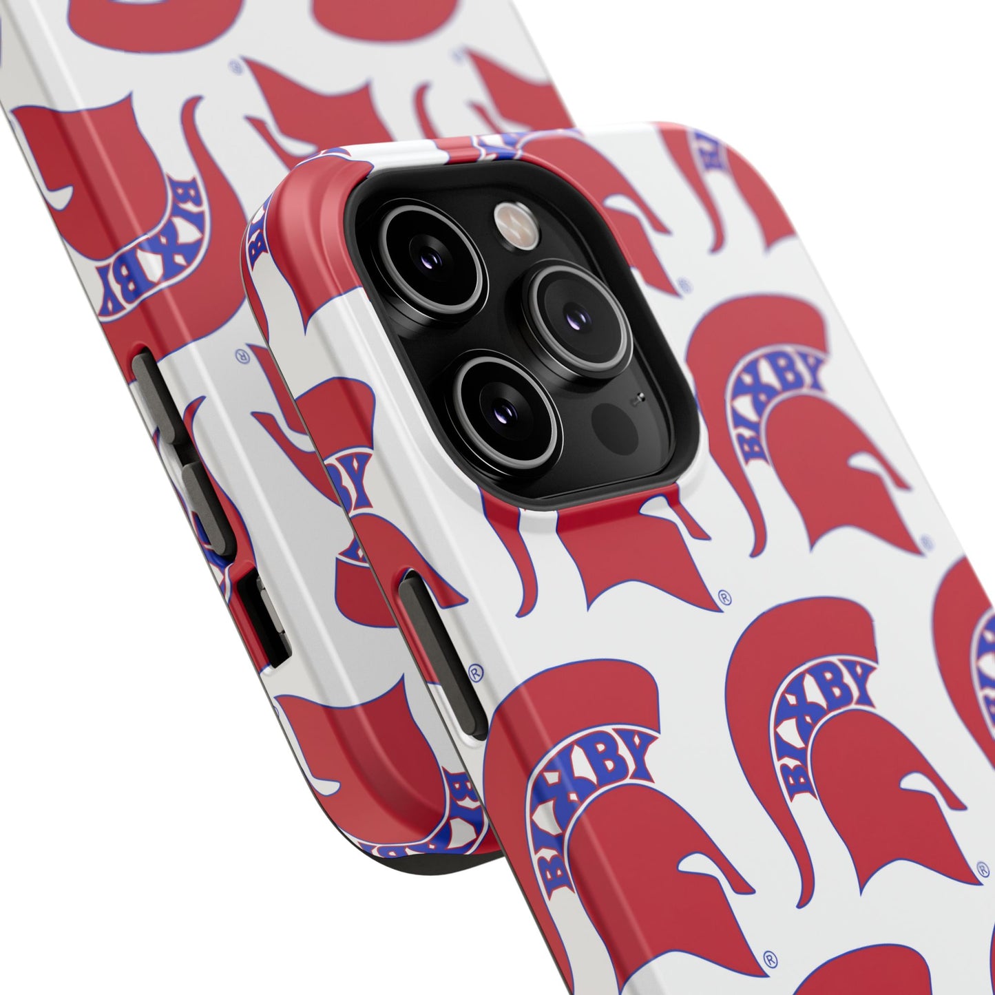 Bixby Spartan Red Logo Impact Resistant iPhone Case