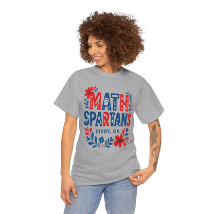 Floral Math Spartan Gildan Tee