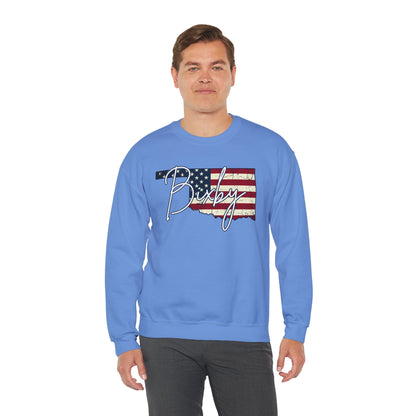 Oklahoma Flag 'Bixby' Gildan Sweatshirt – Retro American State Pride