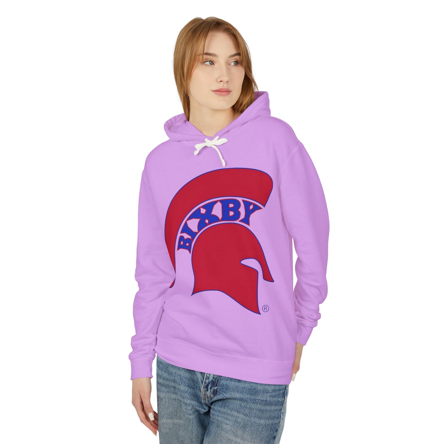 Bixby Spartan Red Logo Comfort Colors Hoodie