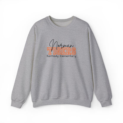 Personalized Embroidered Norman Tigers Crewneck Sweatshirt