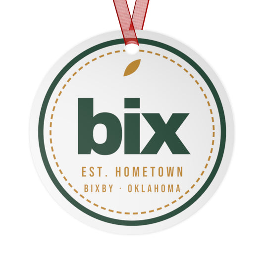 bix Stamp Aluminum Keepsake Ornament