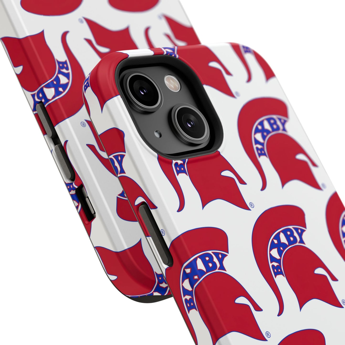 Bixby Spartan Red Logo Impact Resistant iPhone Case