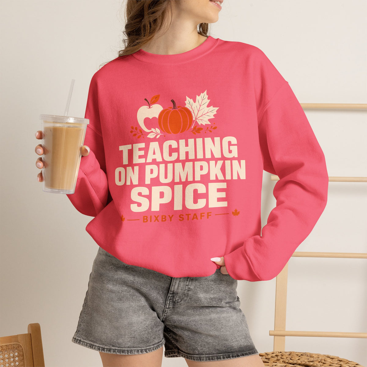 Bixby Spartans Teaching On Pumpkin Spice Bixby Sweatshirt