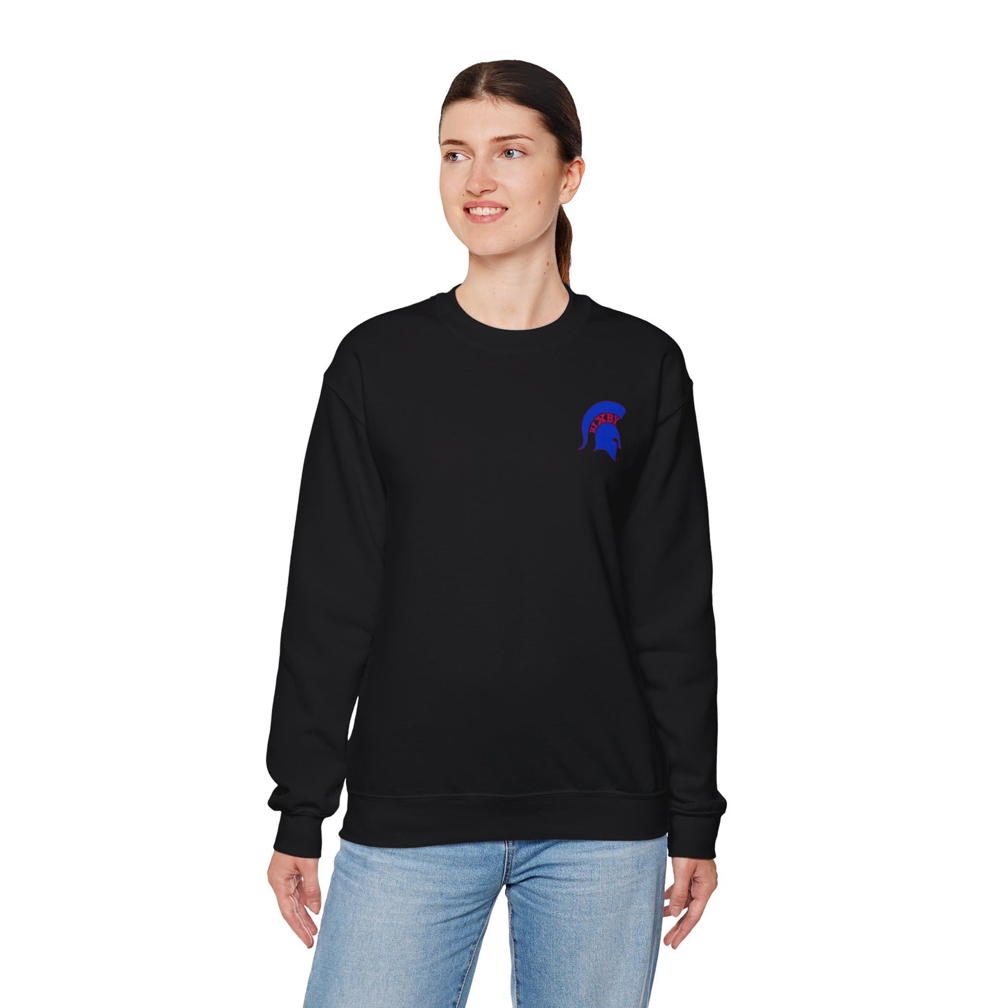 Spartan Blue Logo Gildan Sweatshirt