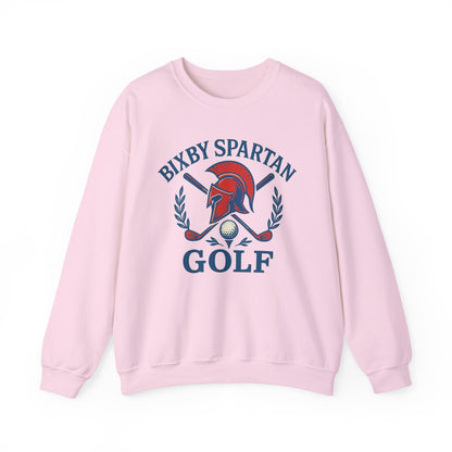 Bixby Spartan Golf Crest Gildan Sweatshirt
