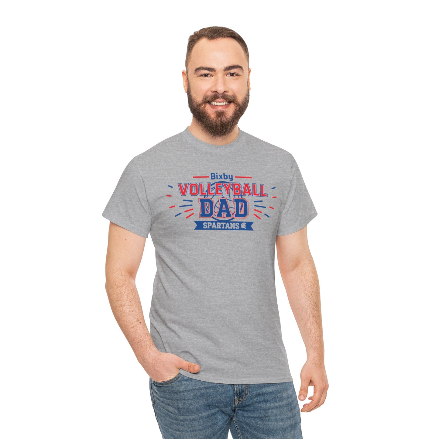 Bixby Spartan Volleyball Dad Tee