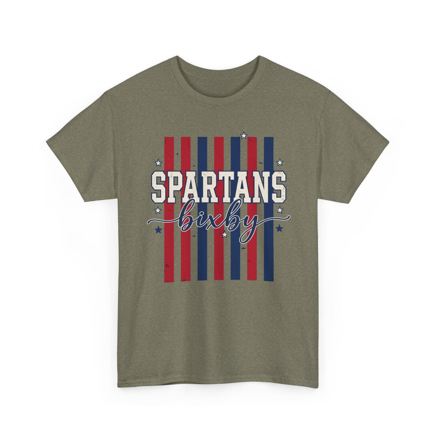 Bixby Spartan Patriotic Gildan Tee