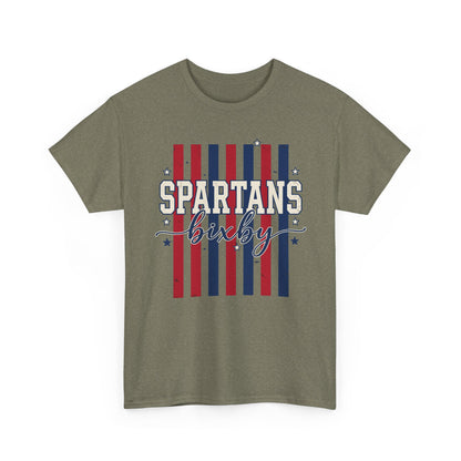 Bixby Spartan Patriotic Gildan Tee