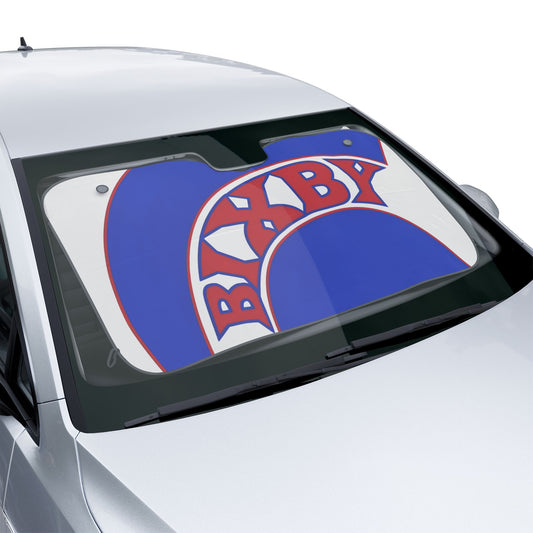 Bixby Blue Logo Car Sun Shade